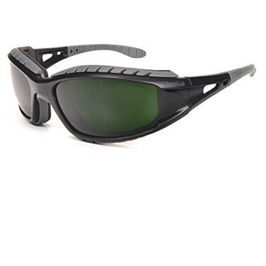 boll&Atilde;&copy; Boll Safety 253TR40089 Tracker Safety Eyewear with BlackGray Polycarbonate TPE Full Frame and Welding Lens