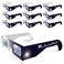 Soluna Solar Eclipse Glasses AAS Approved 2024 Made in the USA CE and ISO Safe Shades for Direct Sun Viewing 10 Pack