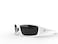 EDGE Brazeau WrapAround Safety Glasses AntiScratch NonSlip UV 400 Military Grade ANSIISEA MCEPS Compliant 504 Wide White FrameSmoke Lens
