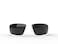 EDGE Brazeau WrapAround Safety Glasses AntiScratch NonSlip UV 400 Military Grade ANSIISEA MCEPS Compliant 504 Wide White FrameSmoke Lens