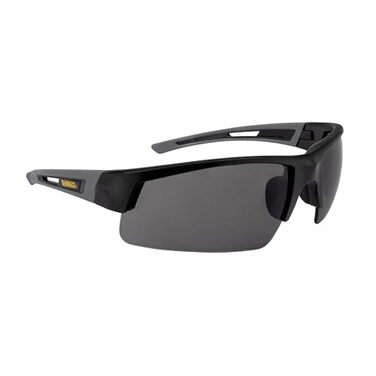 DEWALT DPG1002D Crosscut Safety Glasses Black Half Frame Smoke Lens ANSI Z871 1 Pair