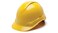 Pyramex Ridgeline Cap Style Hard Hat Vented 4Point Ratchet Suspension Yellow