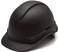 PYRAMEX Ridgeline Cap Style Hard Hat Vented 4Point Ratchet Suspension Black Graphite Pattern