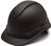 PYRAMEX Ridgeline Cap Style Hard Hat Vented 4Point Ratchet Suspension Black Graphite Pattern