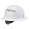 Ergodyne Vented Hard Hat Full Brim Style Ratchet Suspension Class C Skullerz 8973White