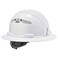 Ergodyne Vented Hard Hat Full Brim Style Ratchet Suspension Class C Skullerz 8973White
