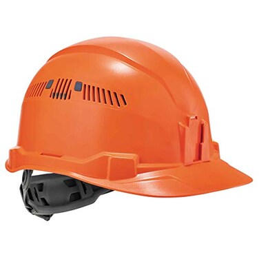 Ergodyne Vented Hard Hat Cap Style Ratchet Suspension Class C Skullerz 8972 Orange