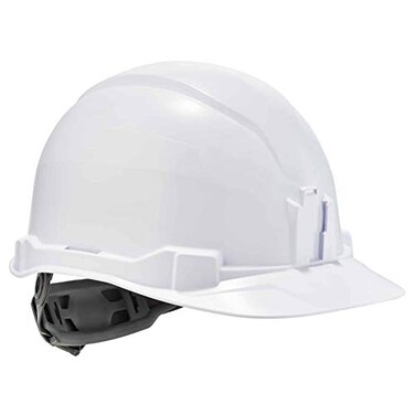 Ergodyne Hard Hat Cap Style Ratchet Suspension Class E Skullerz 8970 White