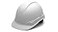 Pyramex Ridgeline Cap Style Hard Hat 4Point Ratchet Suspension Matte White Graphite Pattern