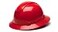 Ridgeline Pyramex Full Brim Hard Hat 4 Point Ratchet Red