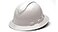 Ridgeline Pyramex Full Brim Hard Hat 4 Point Ratchet Vented White