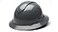 Ridgeline Pyramex Full Brim Hard Hat 4 Point Ratchet Slate Gray Vented