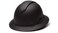 Ridgeline Pyramex Full Brim Hard Hat 4 Point Ratchet Vented Matte Black Graphite Pattern