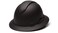 Ridgeline Pyramex Full Brim Hard Hat 4 Point Ratchet Vented Matte Black Graphite Pattern