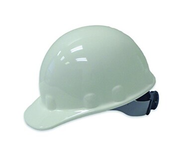 FIBRE-METAL FibreMetal by Honeywell E2RW01A000 SuperEight Thermoplastic CapStyle Hard Hat with 8Point Ratchet Suspension White Medium