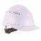 Ergodyne Skullerz 8966 Vented Hard Hat Lightweight Cap Style Adjustable 6Point Ratchet Suspension HDPE Shell Class C White