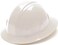 Pyramex Safety SL Series Full Brim Hard Hat 4Point Ratchet Suspension White Medium