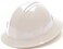 Pyramex Safety SL Series Full Brim Hard Hat 4Point Ratchet Suspension White Medium