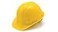 Pyramex Cap Style 4 Point Ratchet Suspension Hard Hat with Rain Trough Comfortable Low Profile Design Yellow