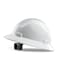 PACIFIC PPE Full Brim Hard Hat OSHA Construction Safety Helmet to ANSI Z89 4 Point Adjustable Ratchet Suspension Class E G C White