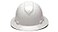 Ridgeline Pyramex Full Brim Hard Hat 4 Point Ratchet White