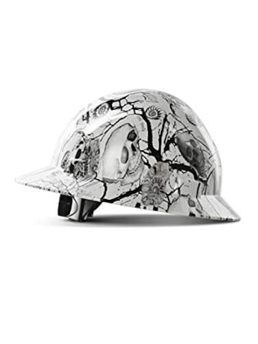 LANON Protection LANON Full Brim Hard Hat OSHA Construction Work Approved Premium Charcoal Gray Design FRP Safety Helmet with 4 Point Adjustable Ratchet Suspension Class C