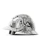 LANON Protection LANON Full Brim Hard Hat OSHA Construction Work Approved Premium Charcoal Gray Design FRP Safety Helmet with 4 Point Adjustable Ratchet Suspension Class C