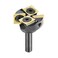 SpeTool Spoilboard Surfacing Router Bit Carbide Insert with ATS Coated 1 inch Cutting Diameter 14 Shank Diameter 22 Router Planner