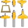 TAIWAIN-BRAND TAIWAIN Router Bit Set 12 Inch Shank 3 PCS Frame Wood Milling CutterRail Stile Woodworking Miter Carbide CNC Cutting Router Bits Sets Tool for Cabinet Drawer Door Surfacing G1G