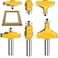 TAIWAIN-BRAND TAIWAIN Router Bit Set 12 Inch Shank 3 PCS Frame Wood Milling CutterRail Stile Woodworking Miter Carbide CNC Cutting Router Bits Sets Tool for Cabinet Drawer Door Surfacing G1G