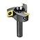SpeTool CNC Spoilboard Surfacing Router Bit 12 Shank 2 Inch Cutting Diameter Slab Flatting Router Bit Carbide Insert Planing Bit Wood Bottom Cleaning