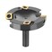 SpeTool 3 Inch Extra Large Spoilboard Surfacing Router Bit 22 Flatten Carbide Replacement Insert Router Bit Slab Flattening Wood Cutter 12 Inch Shank with ATS Coated Insert