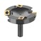 SpeTool 3 Inch Extra Large Spoilboard Surfacing Router Bit 22 Flatten Carbide Replacement Insert Router Bit Slab Flattening Wood Cutter 12 Inch Shank with ATS Coated Insert