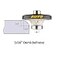 DAMO 316 inch Demi Bullnose Half Bullnose Diamond Hand Profile Wheel Hand Profiler Medium Grit Router Bit 5811 Thread for Granite Concrete Marble and Countertop Edge