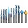 Genmitsu General Purpose CNC Router Bit Collection 14 Shank Nano Blue Coating MC10A