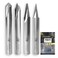 SPEED TIGER Carving Router Bit Set ICARVE 60 90 V Groove 15 Detail Carving Liner 20 Flat Tip Profile Bit 4 Pieces Mill Bits Sets for DIYers Professionals
