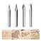 SILIVN Engraving CNC Wood Carving Router Bit 14 Shank 15206090 Engraving Bits 2 Flutes Straight CNC Vbit Tungsten Steel Marking Conical Engraving Router Tool