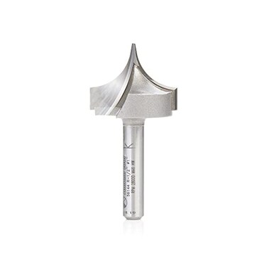 Amana Tool 56144 Carbide Tipped Point Cutting Roundover Router Bit Rounding 12 R x 1 D x 34 CH x 14 Shank x 2 Inch Long