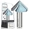 KEENTECH 90 Degree V Groove Router Bit for Woodworking with 12 Shank Industrial Grade Carbide 112 Diameter x 1 Cutting Depth with Storage Case