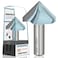 KEENTECH 90 Degree V Groove Router Bit for Woodworking with 12 Shank Industrial Grade Carbide 112 Diameter x 1 Cutting Depth with Storage Case