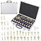 PLATINUMEDGE Router Bits Set Tungsten Carbide Router Bits Set 14 Shank Router Bit Kit for DIY Woodworking Project 35 Piece Set with Premium Aluminum Carry Storage Case