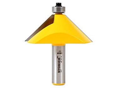 YONICO Router Bits Edge Forming Chamfer 45 Degree 12Inch Shank 13917