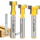 YONICO T Track T Slot Router Bit 3 Bit Set 14Inch Shank 14392q