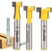 YONICO T Track T Slot Router Bit 3 Bit Set 14Inch Shank 14392q