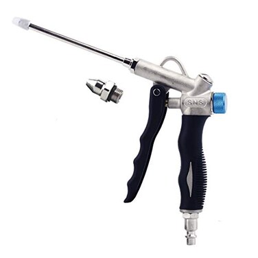 SNS Tools Air Blow Gun 2WayAir or Water Adjustable Air Flow Extended Nozzle DGN20