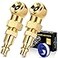 SARDVISA 2Packs Portable Air Chucks Solid Metal Closed Ball Air Chuck with 14 NPT Standard Quick Plug Tire Inflator Gauge Nozzle for Air Compressor Accessories