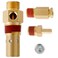 Hromee Air Compressor Replacement Components Brass 12 Inch MNPT Compressor in Tank Check Valve Kit with Three Different Unloader Tube Fittings 20 SCFM 4 Pieces