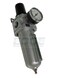 THB Heavy Duty Compressed AIR Filter Regulator Combo Piggyback Metal Bowl Visible Sight Glass 5 Micron Element 34 Manual Drain