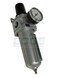THB Heavy Duty Compressed AIR Filter Regulator Combo Piggyback Metal Bowl Visible Sight Glass 5 Micron Element 34 Manual Drain