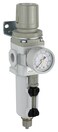 PneumaticPlus SAW300N03BGMEP Compressed Air Filter Regulator Piggyback Combo 38 NPT Metal Bowl Manual Drain Bracket Gauge